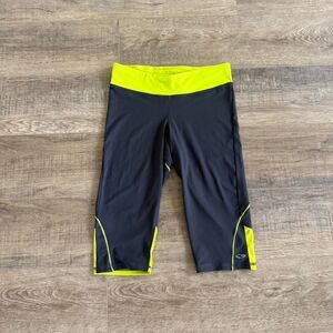 Champion gray and yellow biker shorts Medium
